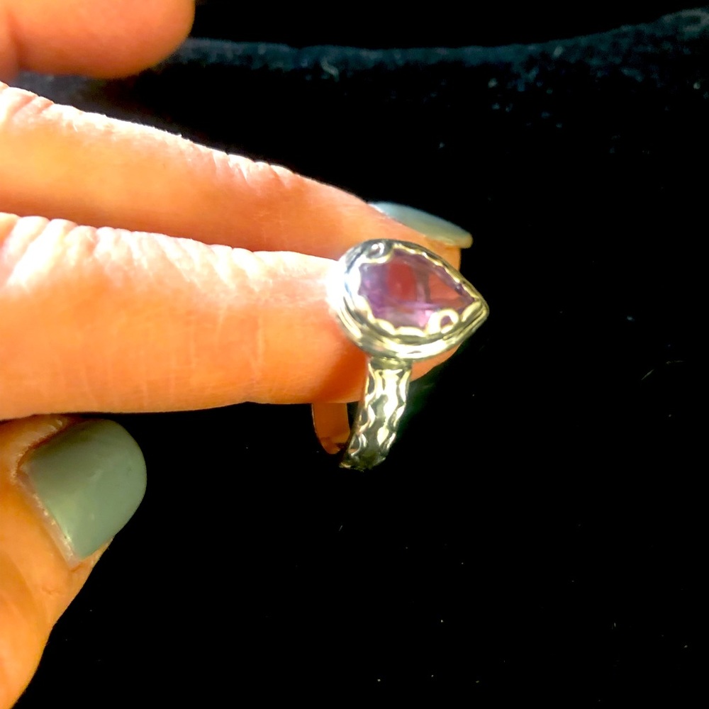 Silpada ‘Cathedral’ amethyst ring. Price is FIRM.